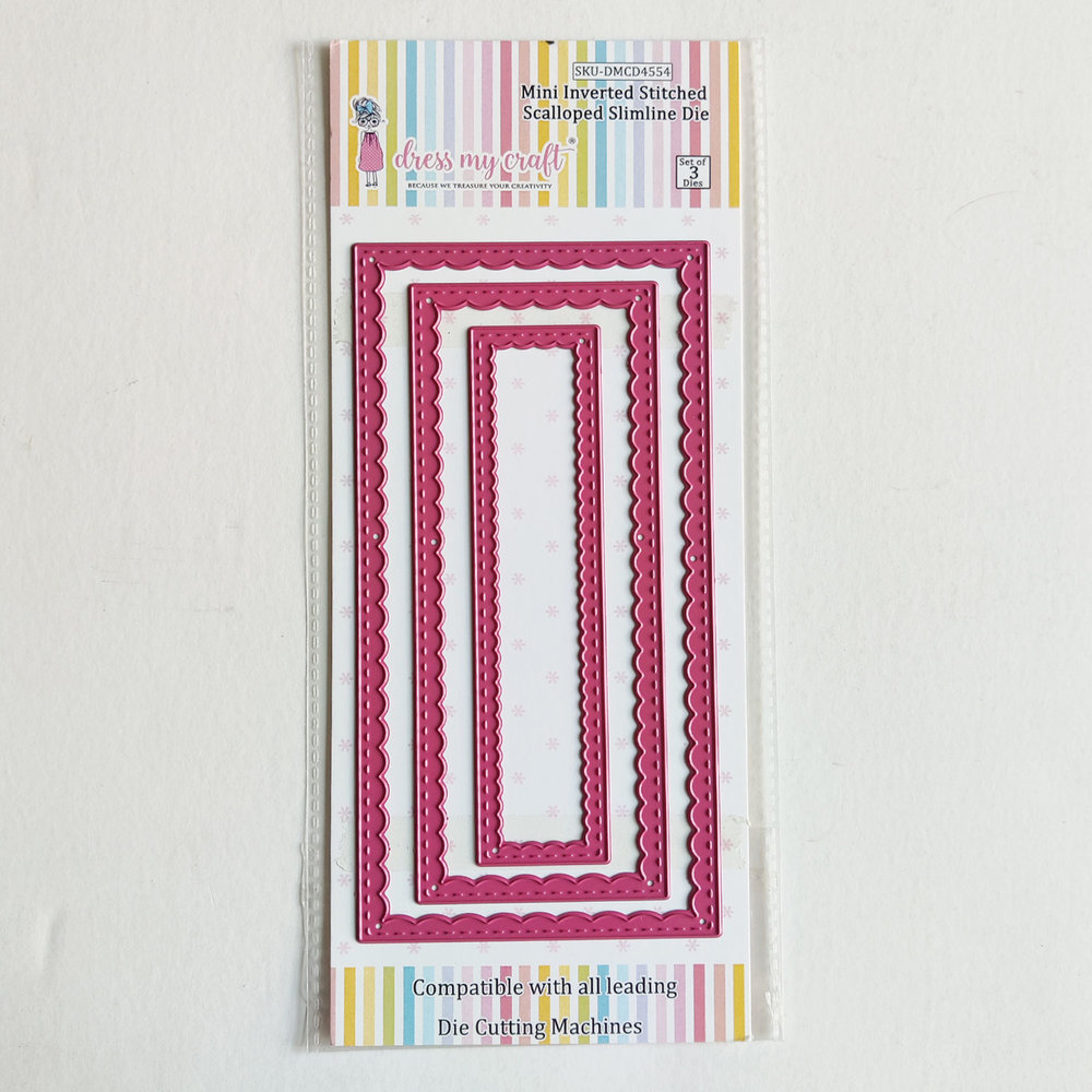 Dress My Craft Cutting Die Slimline Mini Inverted Stitched Scalloped (DMCD4554) (OUTLET) Dress My Craft Cutting Die Slimline Mini Inverted Stitched Scalloped (DMCD4554) (OUTLET)