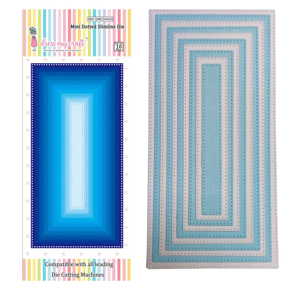 Dress My Craft Cutting Die Slimline Mini Dotted (DMCD4565) (OUTLET) Dress My Craft Cutting Die Slimline Mini Dotted (DMCD4565) (OUTLET)
