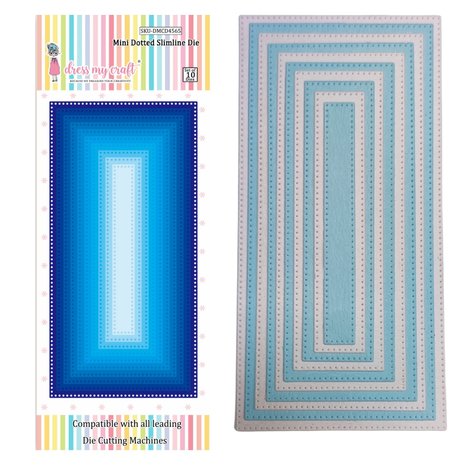 Dress My Craft Cutting Die Slimline Mini Dotted (DMCD4565) (OUTLET) Dress My Craft Cutting Die Slimline Mini Dotted (DMCD4565) (OUTLET)