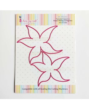 Dress My Craft Cutting Die Flower Making Twisted Calyx LG (DMCD4026) (OUTLET)