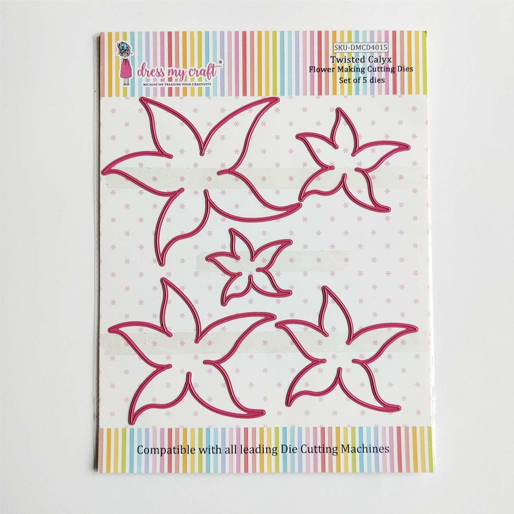 Dress My Craft Cutting Die Flower Making Twisted Calyx (DMCD4015) (OUTLET) Dress My Craft Cutting Die Flower Making Twisted Calyx (DMCD4015) (OUTLET)