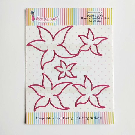 Dress My Craft Cutting Die Flower Making Twisted Calyx (DMCD4015) (OUTLET) Dress My Craft Cutting Die Flower Making Twisted Calyx (DMCD4015) (OUTLET)