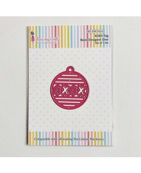 Dress My Craft Cutting Die Basic Designer XOXO Tag (DMCD4642) (OUTLET)