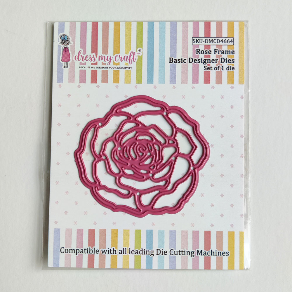 Dress My Craft Cutting Die Basic Designer Rose Frame (DMCD4664) (OUTLET) Dress My Craft Cutting Die Basic Designer Rose Frame (DMCD4664) (OUTLET)