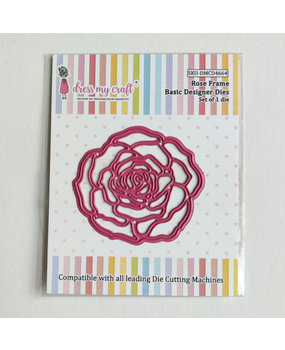 Dress My Craft Cutting Die Basic Designer Rose Frame (DMCD4664) (OUTLET)