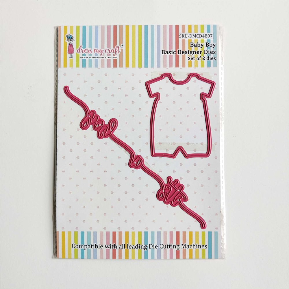 Dress My Craft Cutting Die Basic Designer Baby Boy (DMCD4807) (OUTLET) Dress My Craft Cutting Die Basic Designer Baby Boy (DMCD4807) (OUTLET)