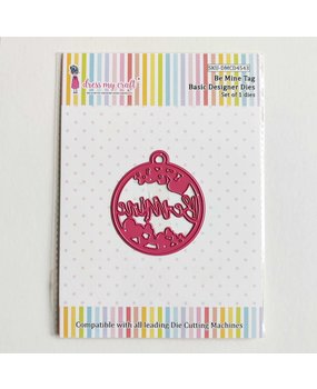 Dress My Craft Cutting Die Basic Designer Be Mine Tag (DMCD4543) (OUTLET)