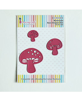 Dress My Craft Cutting Die Basic Designer Mushrooms (DMCD4884) (OUTLET)