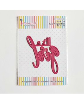 Dress My Craft Cutting Die Basic Designer It's A Girl (DMCD4818) (OUTLET)