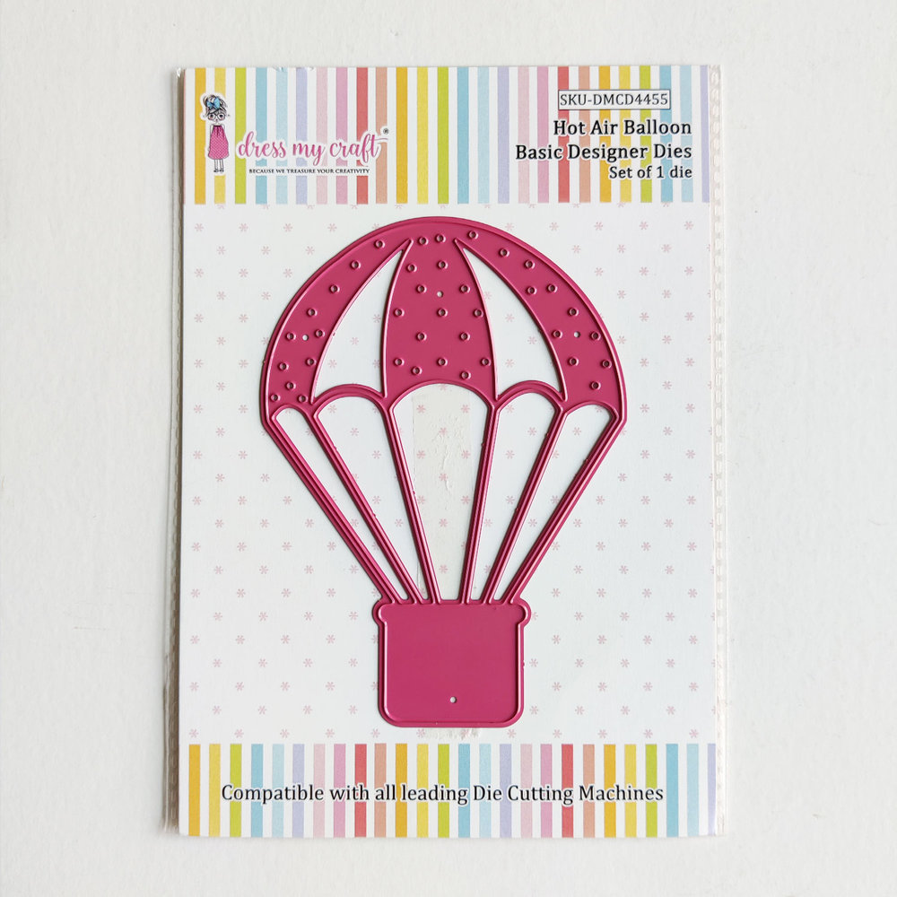 Dress My Craft Cutting Die Basic Designer Hot Air Balloon (DMCD4455) (OUTLET)