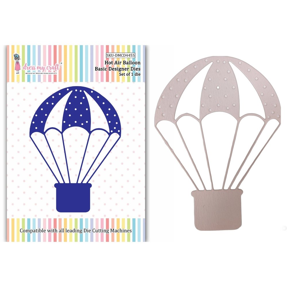 Dress My Craft Cutting Die Basic Designer Hot Air Balloon (DMCD4455) (OUTLET)