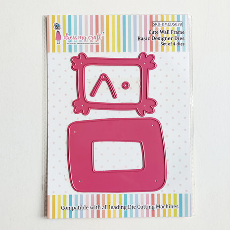 Dress My Craft Cutting Die Basic Designer Cute Wall Frame (DMCD5038) (OUTLET) Dress My Craft Cutting Die Basic Designer Cute Wall Frame (DMCD5038) (OUTLET)