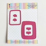 Dress My Craft Cutting Die Basic Designer Cute Frame With 4 Clouds (DMCD4785) (OUTLET)