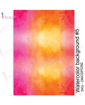 Dress My Craft Transfer Me Watercolor Background #5 (DMCDP5392) (OUTLET)
