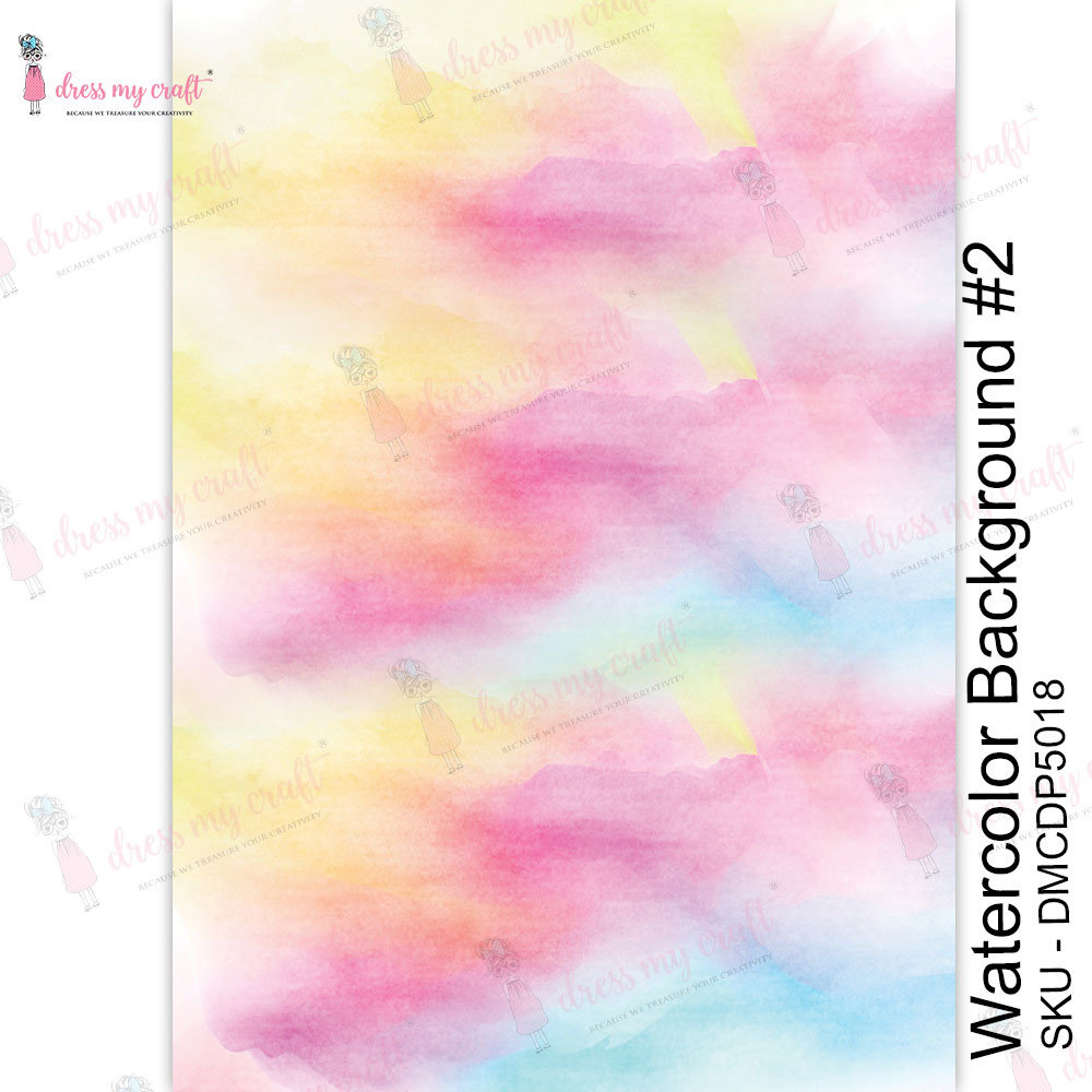 Dress My Craft Transfer Me Watercolor Background #2 (DMCDP5018) (OUTLET) Dress My Craft Transfer Me Watercolor Background #2 (DMCDP5018) (OUTLET)