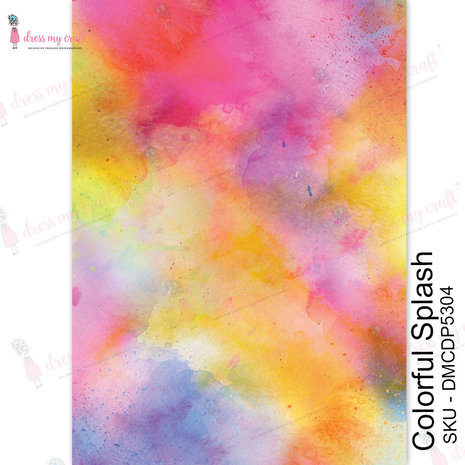 Dress My Craft Transfer Me Colorful Splash (DMCDP5304) (OUTLET)