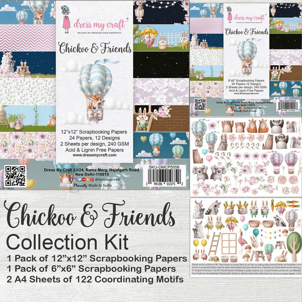Dress My Craft Chickoo & Friends Collection Kit (DMCP5578) (OUTLET) Dress My Craft Chickoo & Friends Collection Kit (DMCP5578) (OUTLET)