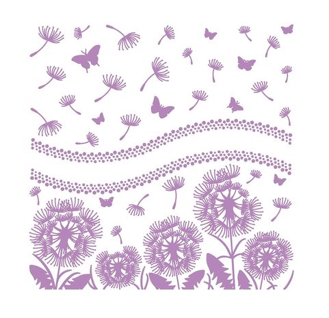 Gemini Embossing Folder w/ Stamp & Die 6x6 Inch Make a Wish (GEM-EF6-MAWISH) (DISCONTINUED)