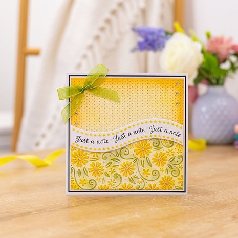 Gemini Embossing Folder w/ Stamp & Die 6x6 Inch Just a Note (GEM-EF6-JUSNOTE) (DISCONTINUED) Gemini Embossing Folder w/ Stamp & Die 6x6 Inch Just a Note (GEM-EF6-JUSNOTE) (DISCONTINUED)