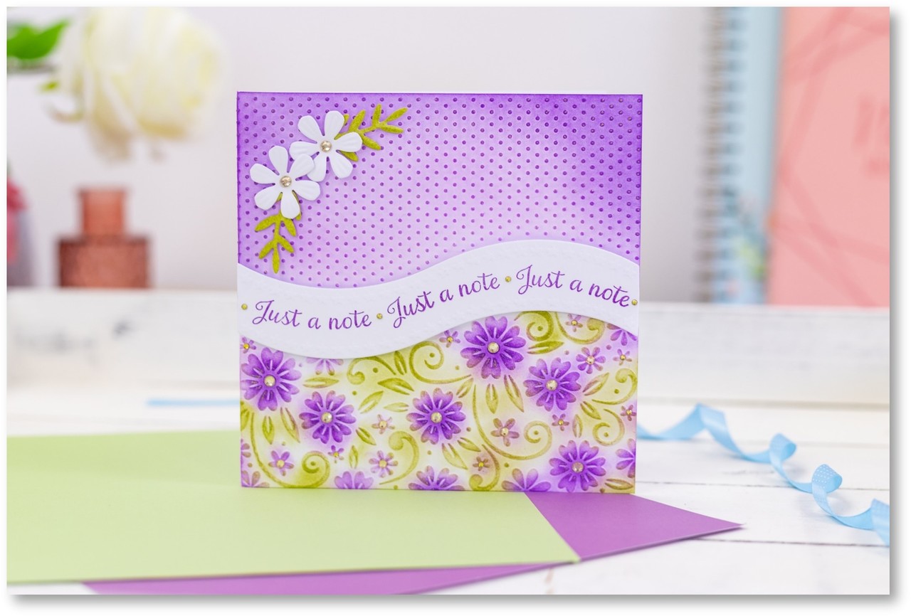 Gemini Embossing Folder w/ Stamp & Die 6x6 Inch Just a Note (GEM-EF6-JUSNOTE) (DISCONTINUED) Gemini Embossing Folder w/ Stamp & Die 6x6 Inch Just a Note (GEM-EF6-JUSNOTE) (DISCONTINUED)