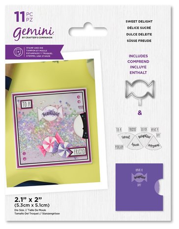 Gemini Reveal Wheel Sweet Delight Stamp & Die (GEM-STD-SWDE) (DISCONTINUED)