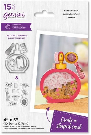 Gemini Shaped Shaker Eau De Parfum Stamp & Die (GEM-STD-EAPA) (DISCONTINUED) Gemini Shaped Shaker Eau De Parfum Stamp & Die (GEM-STD-EAPA) (DISCONTINUED)