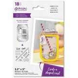 Gemini Shaped Shaker Cheers To You Stamp & Die (GEM-STD-CHYO) (DISCONTINUED)