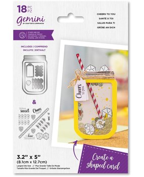 Gemini Shaped Shaker Cheers To You Stamp & Die (GEM-STD-CHYO) (DISCONTINUED) Gemini Shaped Shaker Cheers To You Stamp & Die (GEM-STD-CHYO) (DISCONTINUED)