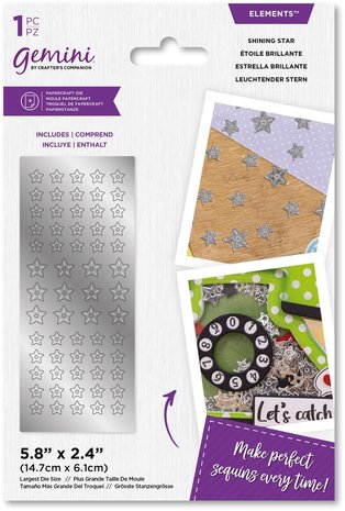 Gemini Sequin Shining Star Elements Dies (GEM-MD-ELE-SHST) (DISCONTINUED)