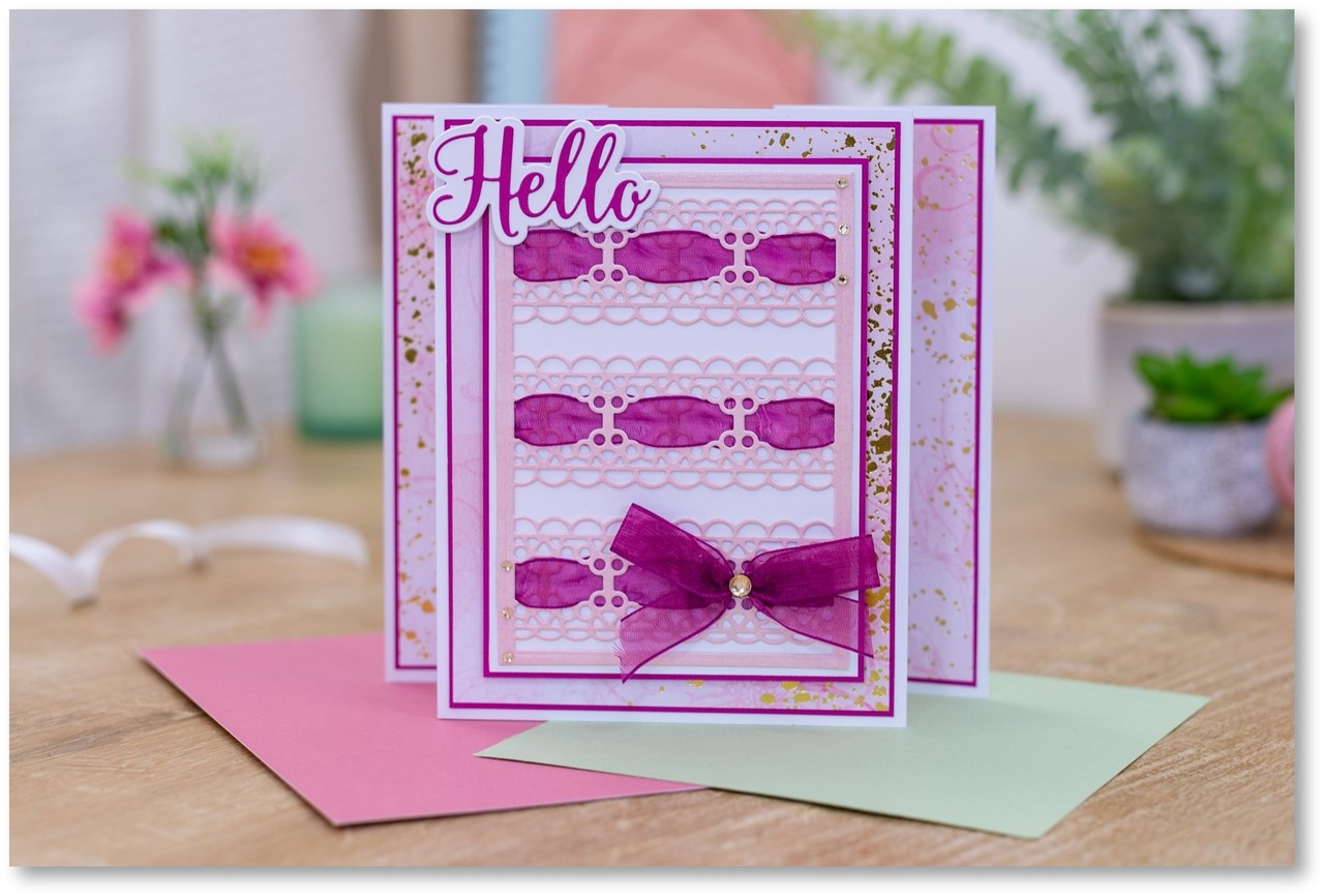 Gemini Ribbon Threading Charming Lace Create-a-Card Dies (GEM-MD-CAD-CHLA) (DISCONTINUED)