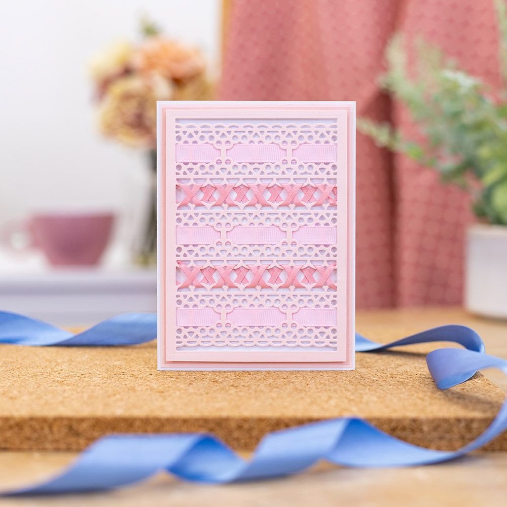Gemini Ribbon Threading Charming Lace Create-a-Card Dies (GEM-MD-CAD-CHLA) (DISCONTINUED)