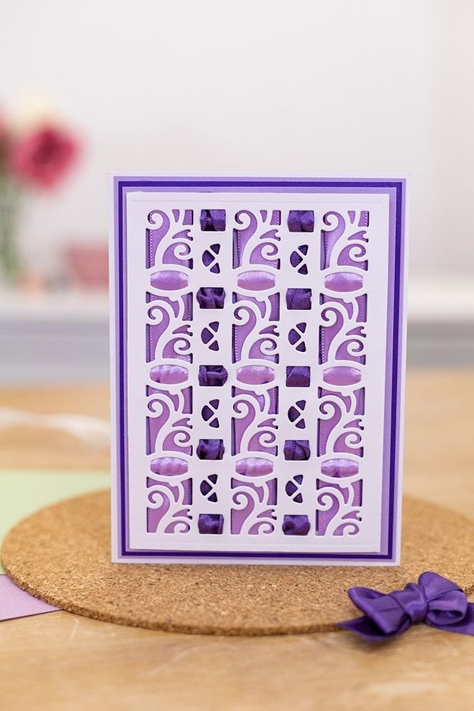 Gemini Ribbon Threading Baroque Swirls Create-a-Card Dies (GEM-MD-CAD-BASW) (DISCONTINUED)