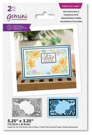Gemini Paper Piecing Trailing Florals Create-a-Card Dies (GEM-MD-CAD-TRFL) (DISCONTINUED)