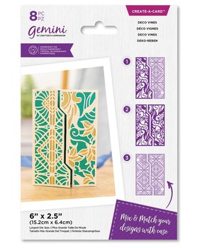 Gemini Decorative Gatefold Deco Vines Create-a-Card Dies (GEM-MD-CAD-DGC-DV) (DISCONTINUED) Gemini Decorative Gatefold Deco Vines Create-a-Card Dies (GEM-MD-CAD-DGC-DV) (DISCONTINUED)