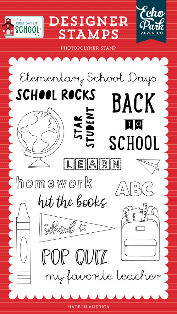 Echo Park School Rocks Clear Stamps (FDS276042) (OUTLET) Echo Park School Rocks Clear Stamps (FDS276042) (OUTLET)