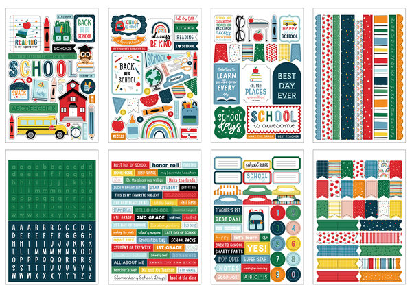 Echo Park First Day Of School Sticker Book (FDS276029) (DISCONTINUED)