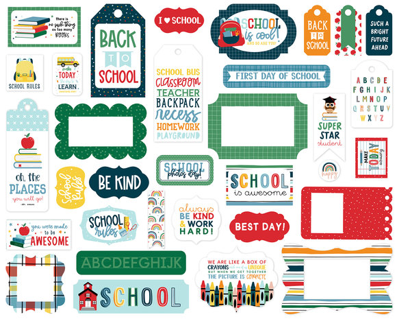 Echo Park First Day Of School Frames & Tags (FDS276025) (DISCONTINUED) Echo Park First Day Of School Frames & Tags (FDS276025) (DISCONTINUED)