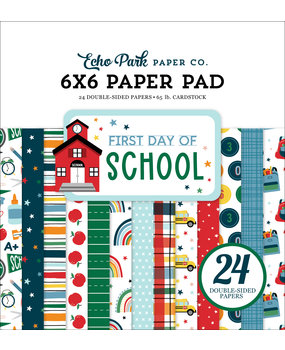 Echo Park First Day Of School 6x6 Inch Paper Pad (FDS276023) (DISCONTINUED)