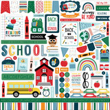 Echo Park First Day Of School 12x12 Inch Element Sticker (FDS276014) (DISCONTINUED)
