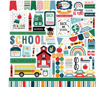 Echo Park First Day Of School 12x12 Inch Element Sticker (FDS276014)