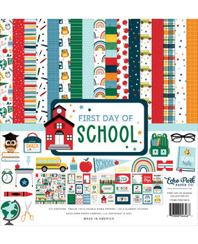 Echo Park First Day Of School 12x12 Inch Collection Kit (FDS276016) (DISCONTINUED)