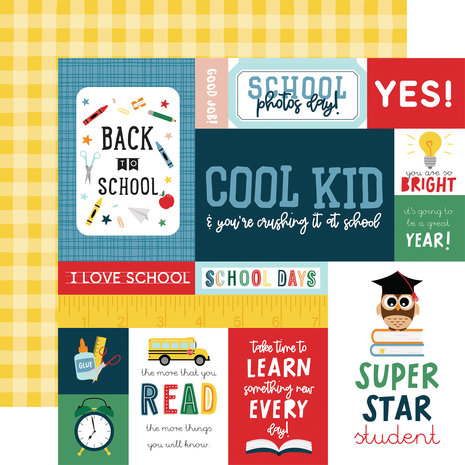 Echo Park First Day Of School 12x12 Inch Collection Kit (FDS276016) (DISCONTINUED) Echo Park First Day Of School 12x12 Inch Collection Kit (FDS276016) (DISCONTINUED)