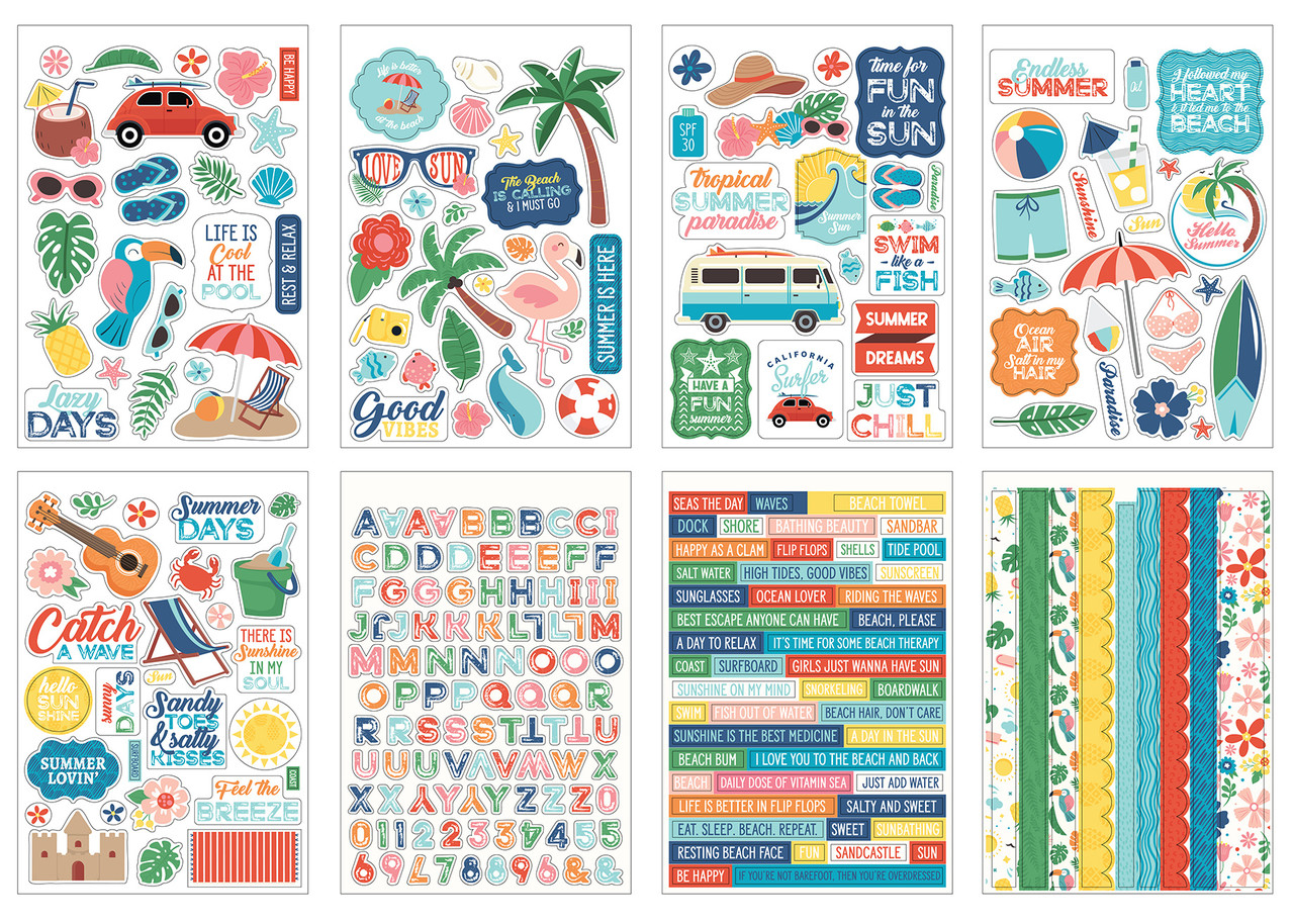 Echo Park Endless Summer Sticker Book (ES274029) (DISCONTINUED)