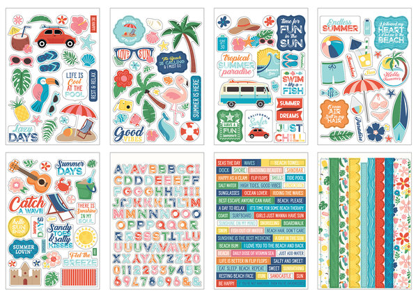 Echo Park Endless Summer Sticker Book (ES274029) (DISCONTINUED)