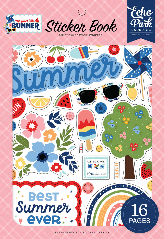 Echo Park My Favorite Summer Sticker Book (MYS273029) (DISCONTINUED)