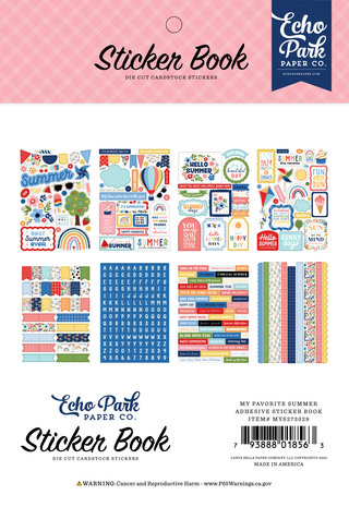 Echo Park My Favorite Summer Sticker Book (MYS273029) (DISCONTINUED)