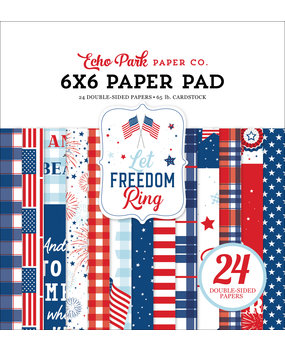 Echo Park Let Freedom Ring 6x6 Inch Paper Pad (LFR275023) (DISCONTINUED)