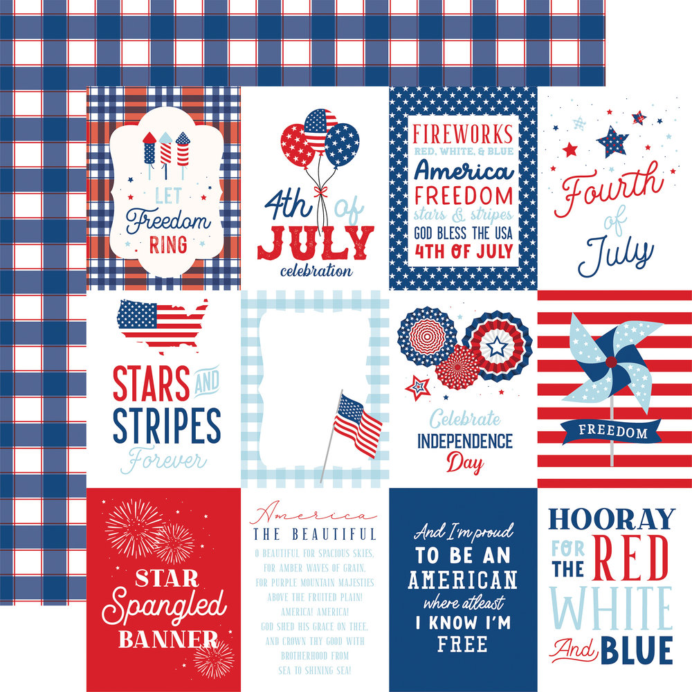Echo Park Let Freedom Ring 6x6 Inch Paper Pad (LFR275023) (DISCONTINUED)