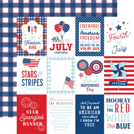 Echo Park Let Freedom Ring 6x6 Inch Paper Pad (LFR275023) (DISCONTINUED)