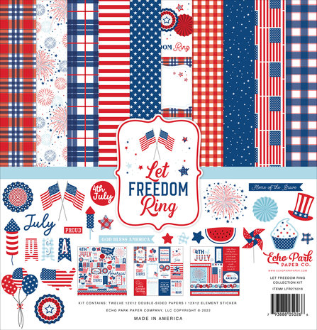 Echo Park Let Freedom Ring 12x12 Inch Collection Kit (LFR275016) (DISCONTINUED)